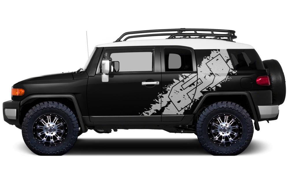Toyota FJ Cruiser Wrap Kit - Quarter Panel Vinyl - FJ Graphic (2007-2014) - RacerX Customs
