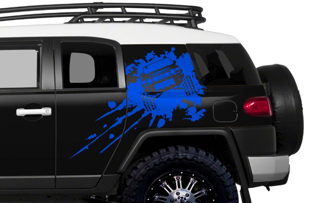 Toyota FJ Cruiser Wrap Kit - Quarter Panel Vinyl - Splash (2007-2014) - RacerX Customs