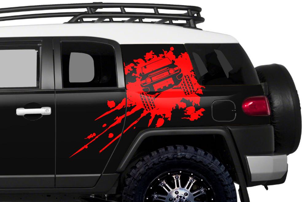 Toyota FJ Cruiser Wrap Kit - Quarter Panel Vinyl - Splash (2007-2014) - RacerX Customs