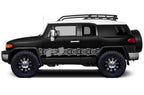 Toyota FJ Cruiser Vinyl Stripes Wrap Kit - FJ Tracks (2007-2014) - RacerX Customs