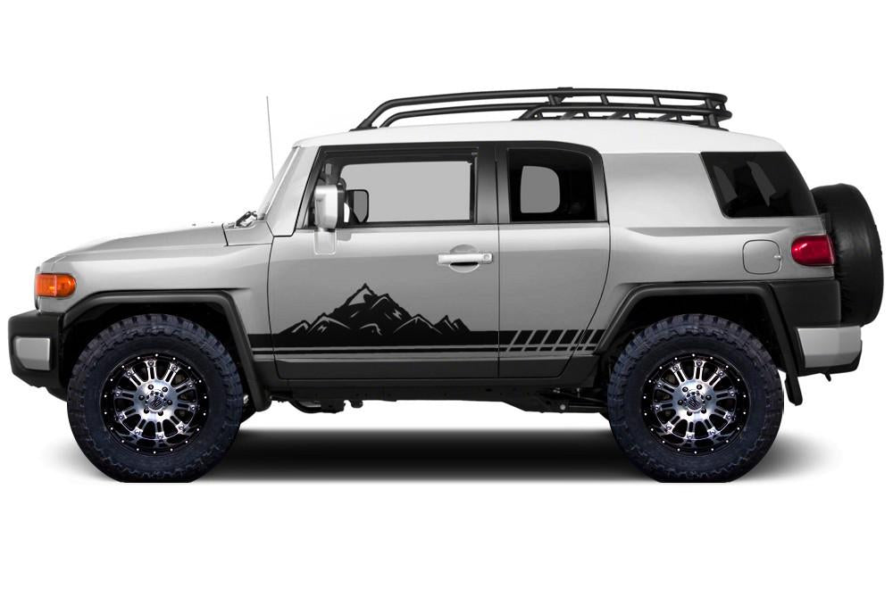 Toyota FJ Cruiser Vinyl Stripe Kit - Mountains (2007-2014) - RacerX Customs