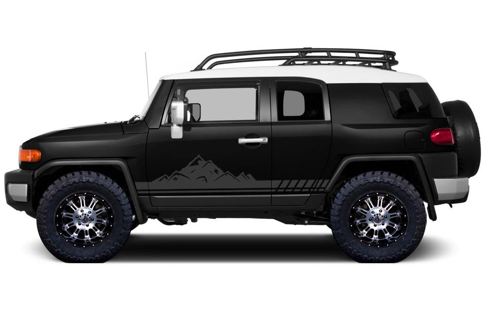 Toyota FJ Cruiser Vinyl Stripe Kit - Mountains (2007-2014) - RacerX Customs