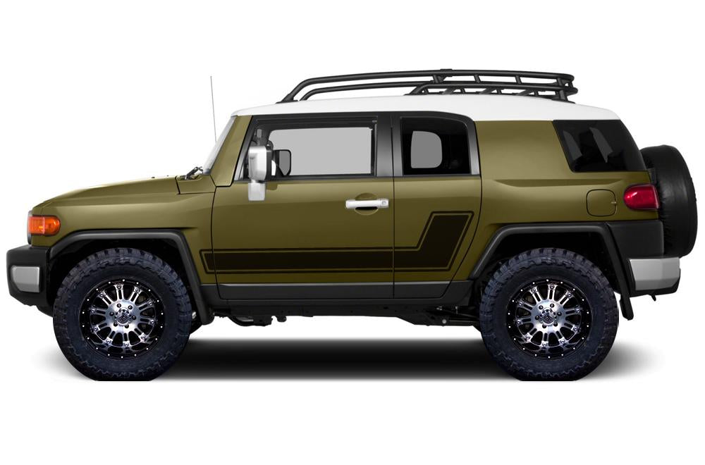 Toyota FJ Cruiser Vinyl Stripe Kit - Side Stripes (2007-2014) - RacerX Customs