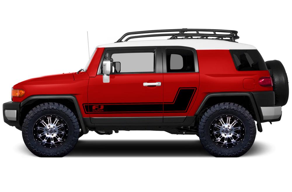 Toyota FJ Cruiser Vinyl Stripe Kit - FJ Stripes (2007-2014) - RacerX Customs