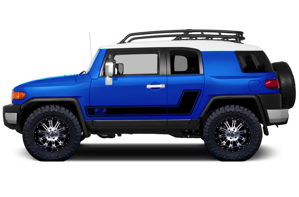 Toyota FJ Cruiser Vinyl Stripe Kit - FJ Stripes (2007-2014) - RacerX Customs