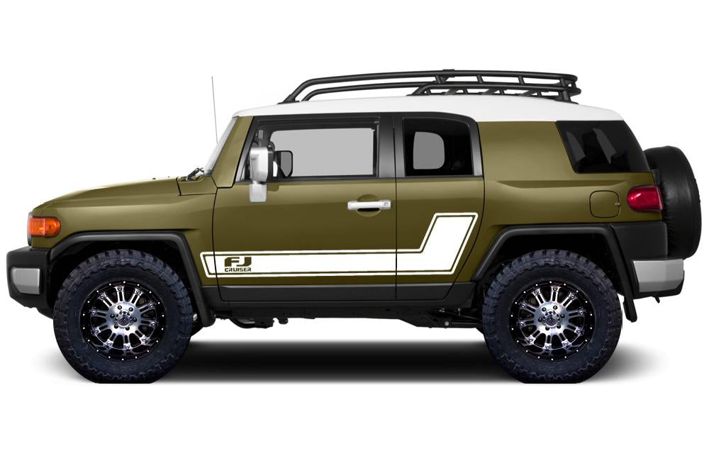 Toyota FJ Cruiser Vinyl Stripe Kit - FJ Stripes (2007-2014) - RacerX Customs