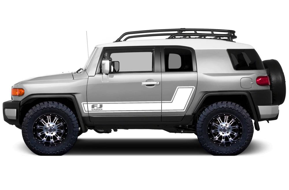 Toyota FJ Cruiser Vinyl Stripe Kit - FJ Stripes (2007-2014) - RacerX Customs