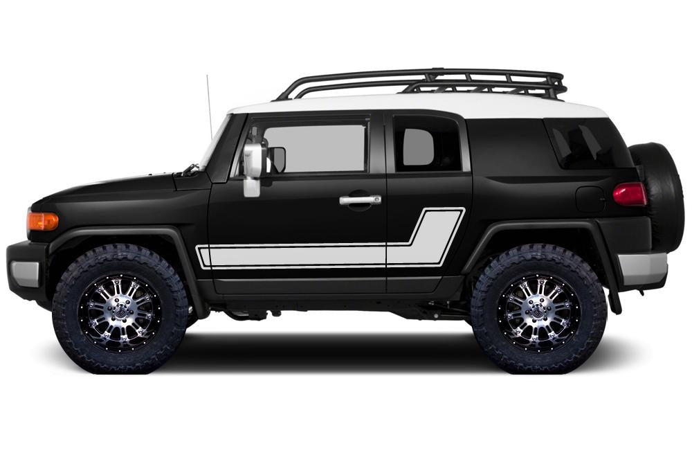 Toyota FJ Cruiser Vinyl Stripe Kit - Side Stripes (2007-2014) - RacerX Customs