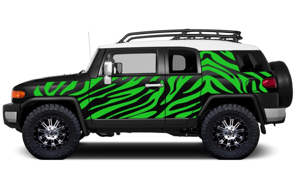 Toyota FJ Cruiser Wrap Kit - Vinyl - Safari Stripes (2007-2014) - RacerX Customs