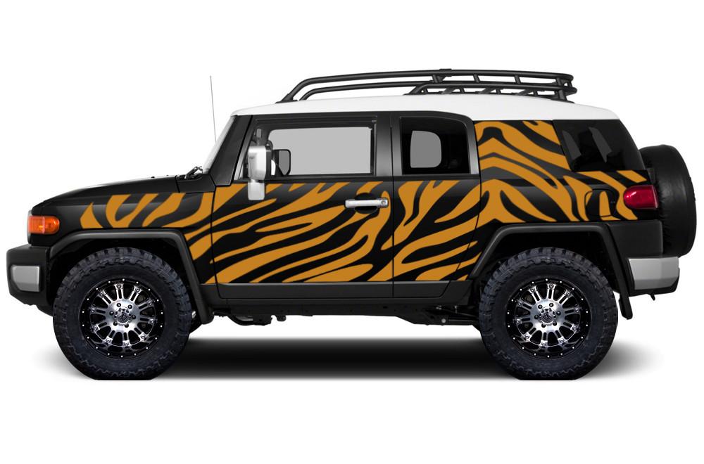 Toyota FJ Cruiser Wrap Kit - Vinyl - Safari Stripes (2007-2014) - RacerX Customs