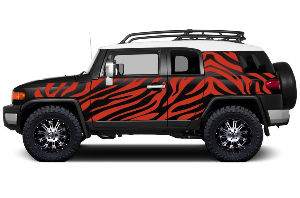Toyota FJ Cruiser Wrap Kit - Vinyl - Safari Stripes (2007-2014) - RacerX Customs