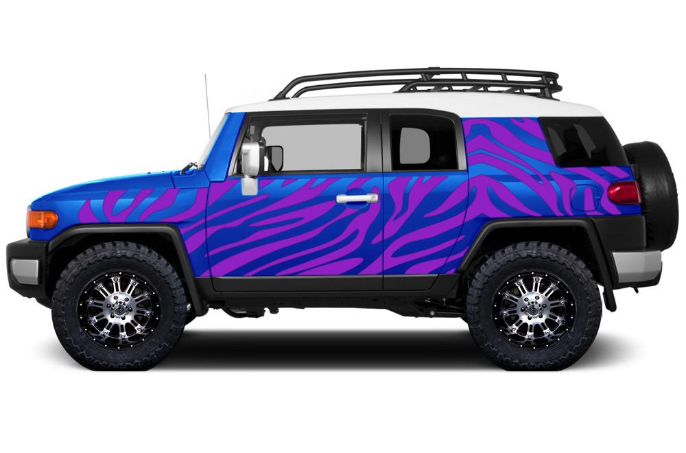 Toyota FJ Cruiser Wrap Kit - Vinyl - Safari Stripes (2007-2014) - RacerX Customs