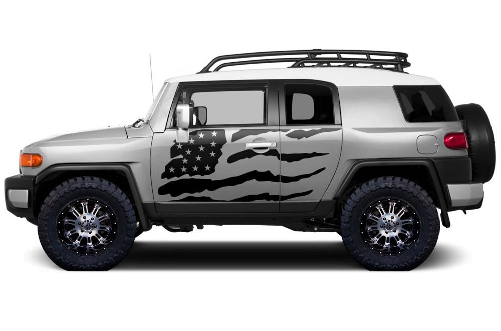Toyota FJ Cruiser Wrap Kit - Vinyl - American Flag (2007-2014) - RacerX Customs