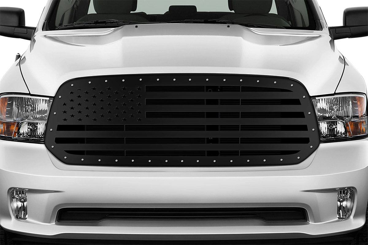 Dodge Ram Steel Grille ('13-'18) AMERICAN FLAG