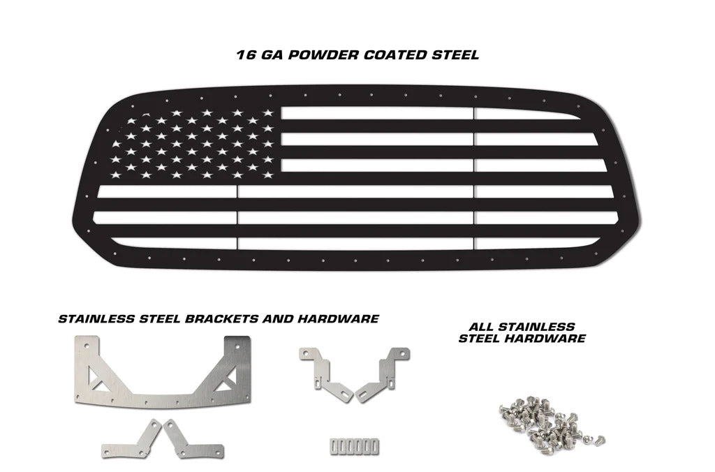 Dodge Ram Steel Grille ('13-'18) AMERICAN FLAG