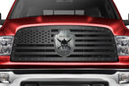 Dodge Ram Steel Grille ('09-'12) American Flag + Badge - RacerX Customs | Auto Graphics, Truck Grilles and Accessories