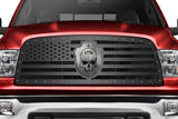 Dodge Ram Steel Grille ('09-'12) American Flag + Badge