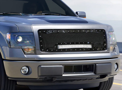 Ford F150 Custom Grille with LED Bar (2004-2008) RC1X - RacerX Customs
