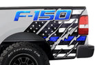 Ford F150 Quarter Panel Graphics-Wrap (2004-2008) THIN BLUE LINE - RacerX Customs
