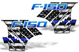 Ford F150 Quarter Panel Graphics-Wrap (2004-2008) THIN BLUE LINE - RacerX Customs