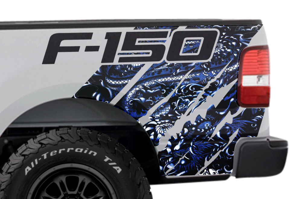 Ford F150 Quarter Panel Graphics-Wrap (2004-2008) DRAGON - RacerX Customs