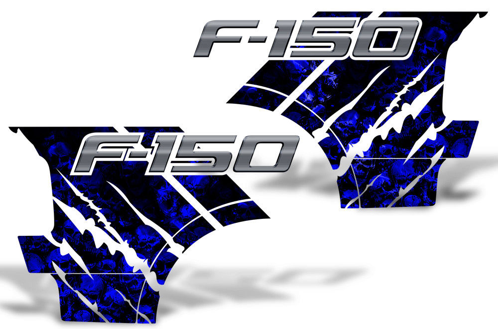 Ford F150 Quarter Panel Graphics-Wrap (2004-2008) SKULLS - RacerX Customs