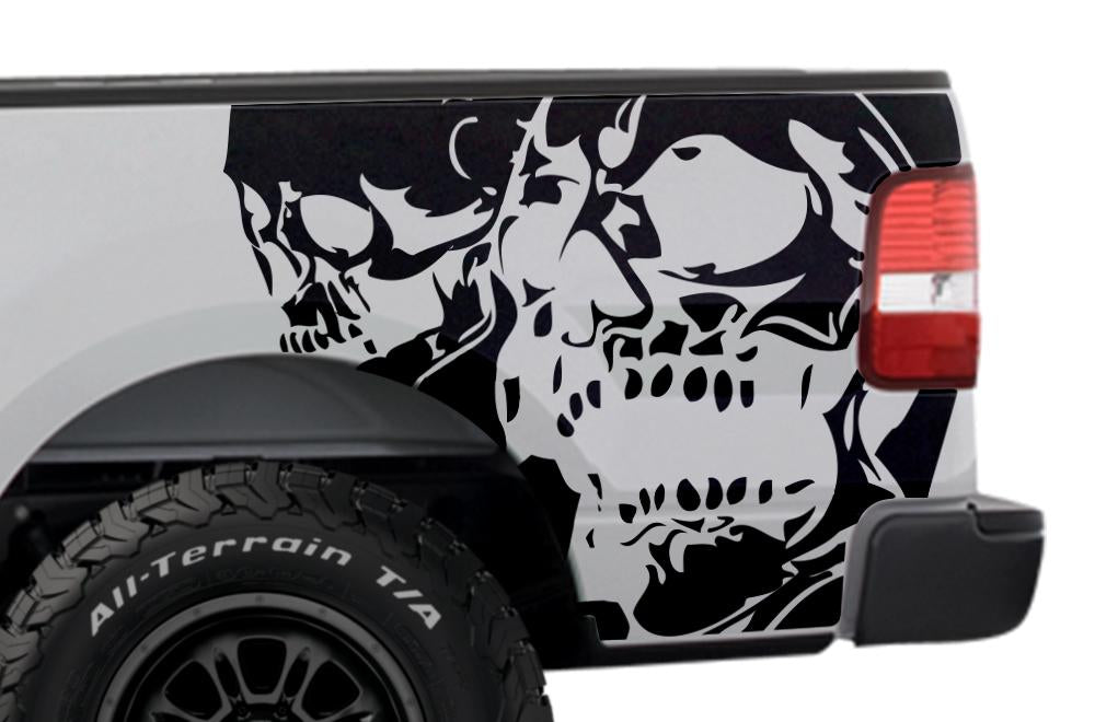 Ford F150 Quarter Panel Vinyl Wrap (2004-2008) DoubleSkull - RacerX Customs
