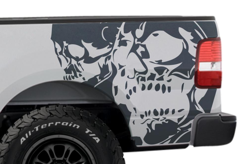 Ford F150 Quarter Panel Vinyl Wrap (2004-2008) DoubleSkull - RacerX Customs