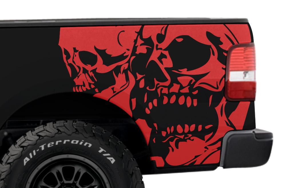 Ford F150 Quarter Panel Vinyl Wrap (2004-2008) DoubleSkull - RacerX Customs