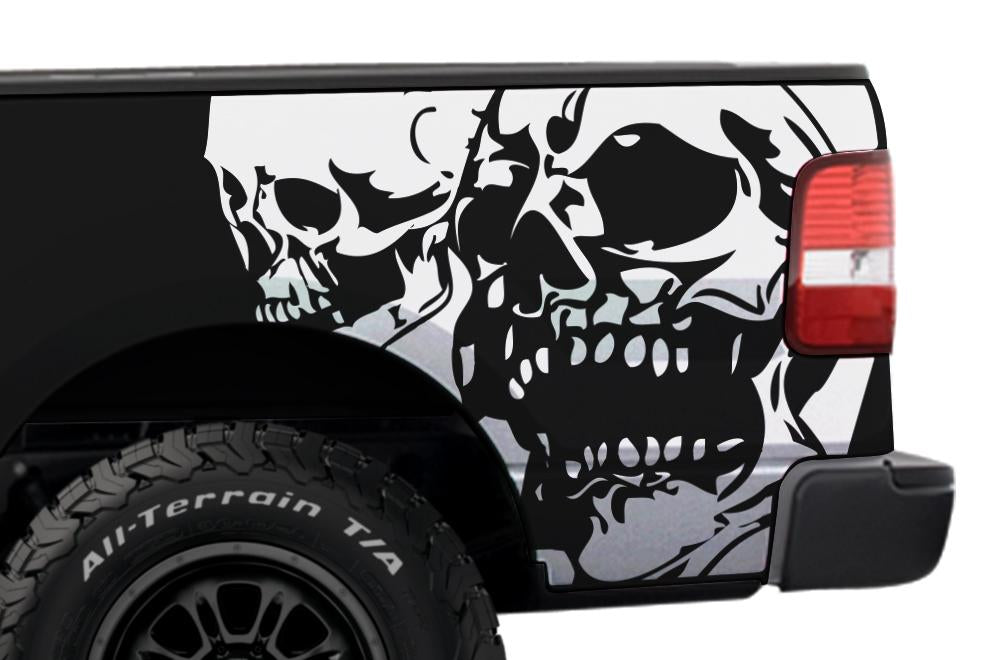 Ford F150 Quarter Panel Vinyl Wrap (2004-2008) DoubleSkull - RacerX Customs