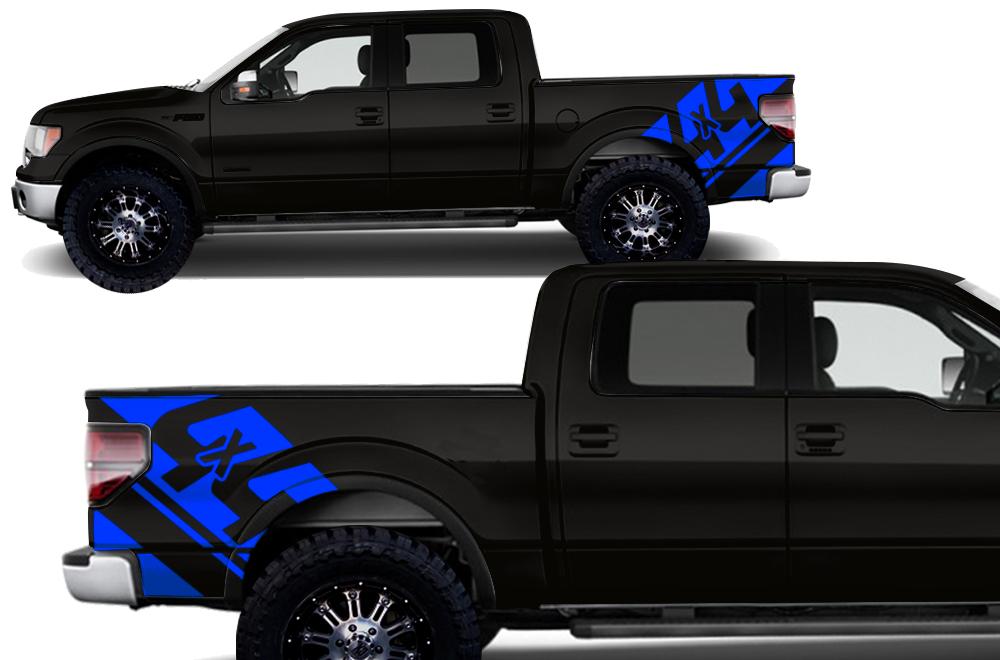 Ford F150 Quarter Panel Vinyl Wrap (2009-2014) 4x4 - RacerX Customs