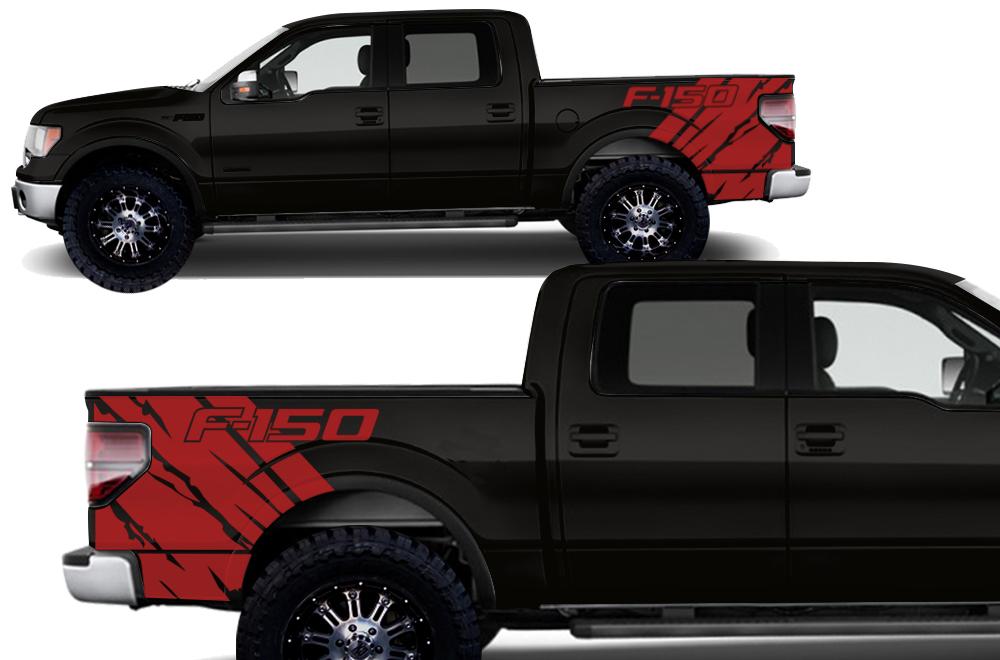 Ford F150 Quarter Panel Vinyl Wrap (2009-2014) F150 - RacerX Customs