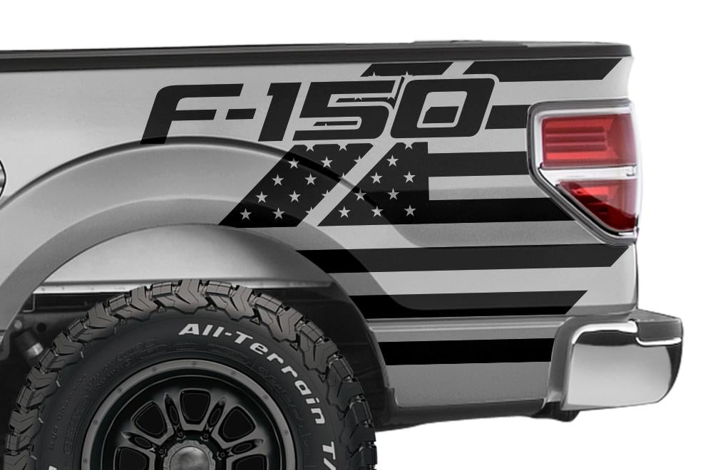 Ford F150 Quarter Panel Vinyl Wrap (2009-2014) F150-USA - RacerX Customs
