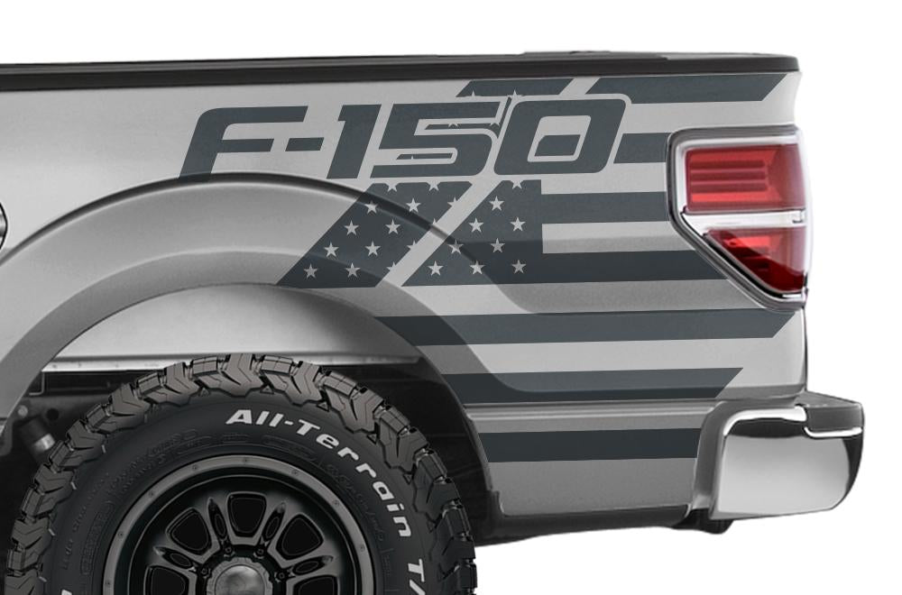American Flag QuarterPanel Wrap for Ford F150 RacerX Customs Auto