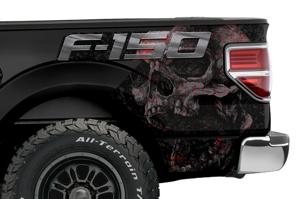 Ford F150 Quarter Panel Graphics-Wrap (2009-2014) SKULL - RacerX Customs