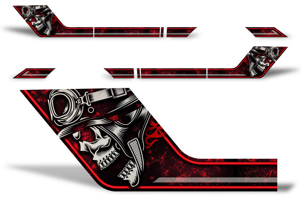 Ford F150 Side Stripe Graphics (2009-2014) HAVOC Red - RacerX Customs
