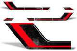 Ford F150 Rally Stripes (2009-2014) Red & Black - RacerX Customs