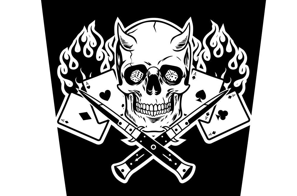 Ford F150 Hood Wrap (2015-2018) Vinyl - Gambler Skull - RacerX Customs