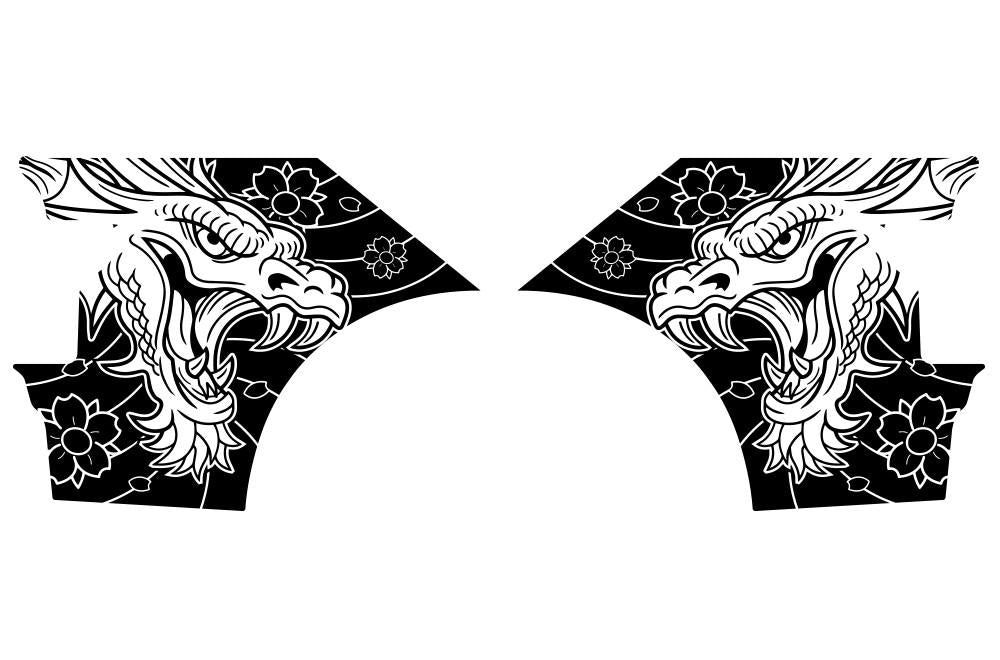 Ford F150 Quarter Panel Wrap (2015-2018) Vinyl - Dragon - RacerX Customs