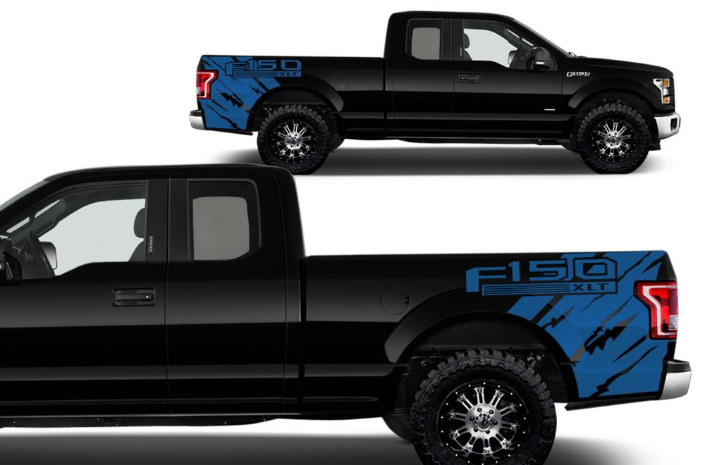 Ford F150 Quarter Panel Vinyl Wrap (2015-2018) F150 XLT - RacerX Customs