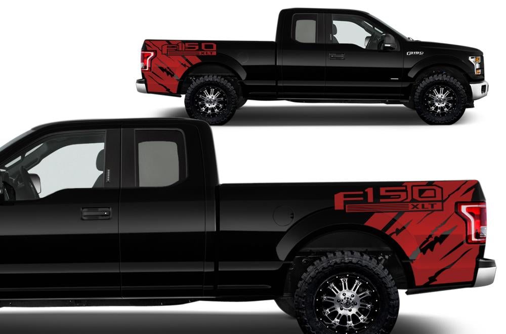 Ford F150 Quarter Panel Vinyl Wrap (2015-2018) F150 XLT - RacerX Customs