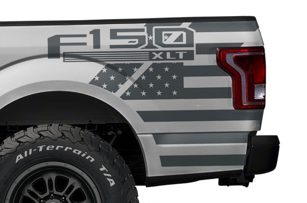 Ford F150 Quarter Panel Vinyl Wrap (2015-2018) F150-USA - RacerX Customs