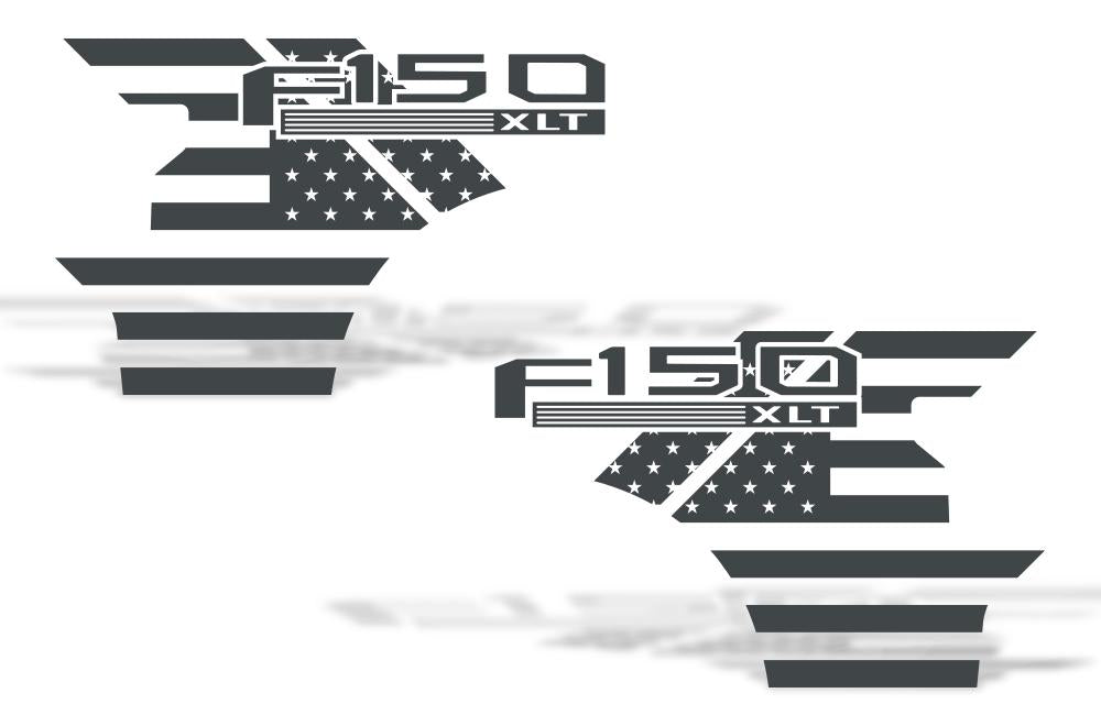 Ford F150 QuarterPanel Wrap American Flag RacerX Customs Auto