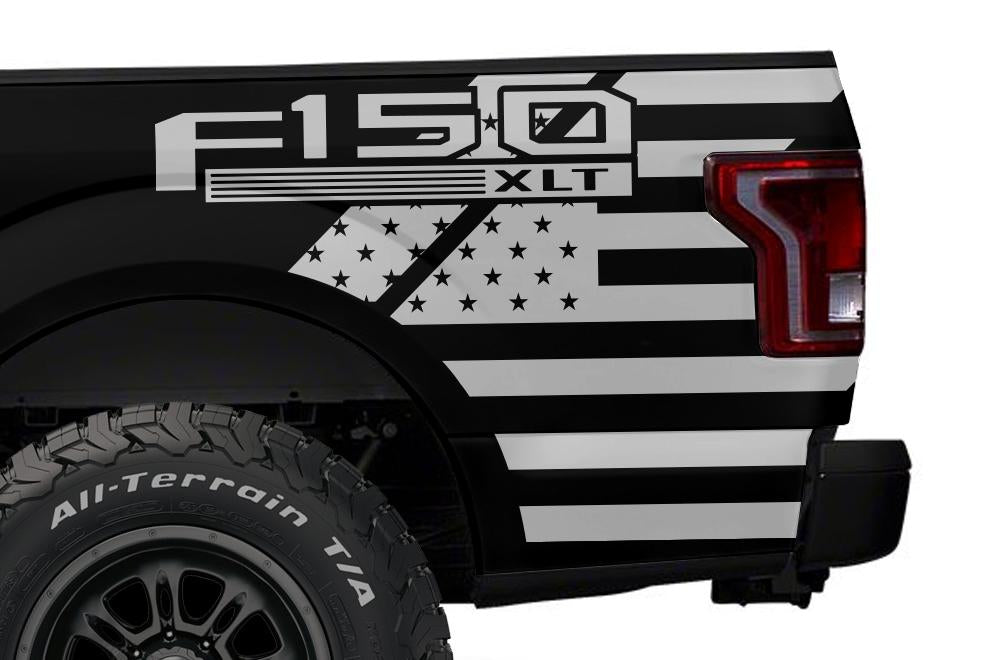 Ford F150 Quarter Panel Vinyl Wrap (2015-2018) F150-USA - RacerX Customs