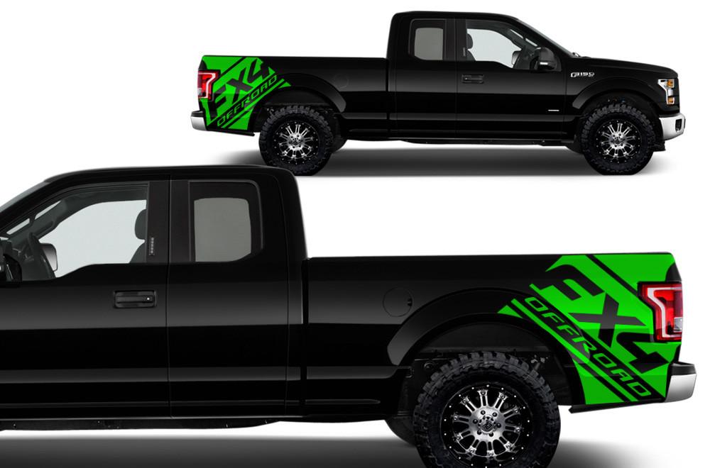 Ford F150 Quarter Panel Wrap (2015-2018) Vinyl - FX4-OffRoad - RacerX Customs