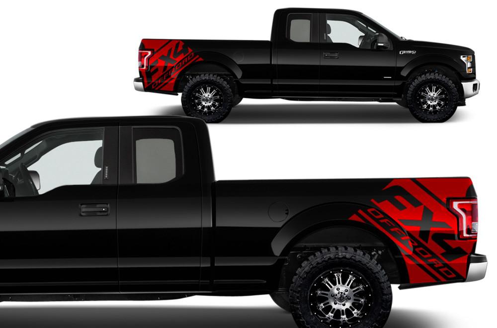 Ford F150 Quarter Panel Wrap (2015-2018) Vinyl - FX4-OffRoad - RacerX Customs