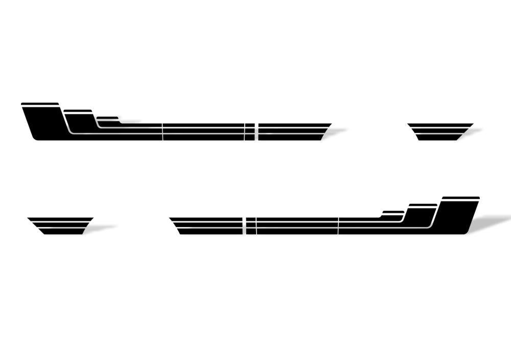 Ford F150 SuperCab 6.5 Vinyl Stripes (2015-2018) Rally Stripes #3 - RacerX Customs