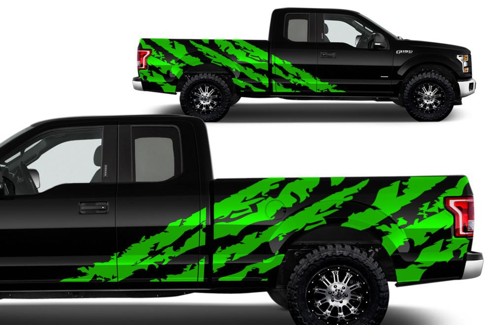 Ford F150 SuperCab 6.5 Wrap (2015-2018) Vinyl - Shred - RacerX Customs