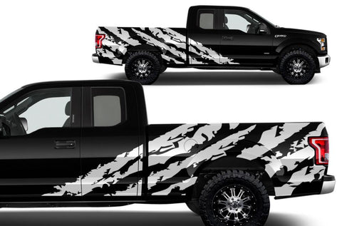 Ford F150 SuperCab 6.5 Wrap (2015-2018) Vinyl - Shred - RacerX Customs