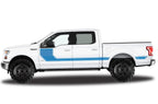 Ford F150 SuperCrew 5.5 Vinyl Stripes (2015-2018) Rally Stripes #1 - RacerX Customs